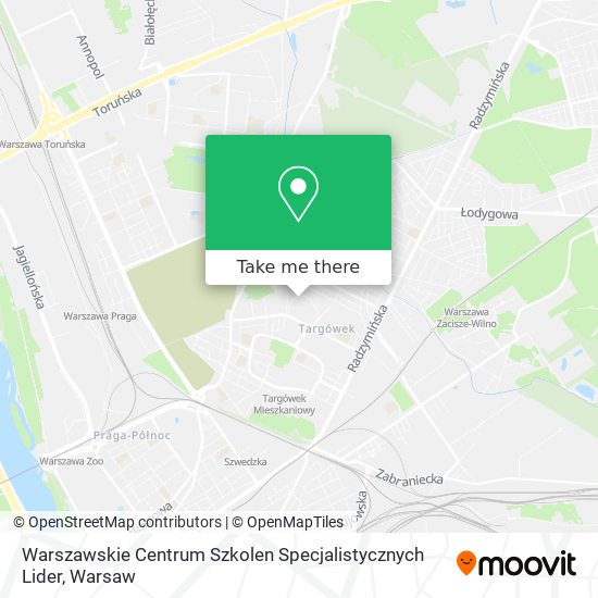 Warszawskie Centrum Szkolen Specjalistycznych Lider map