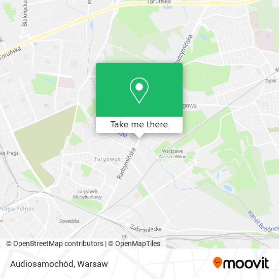 Audiosamochód map