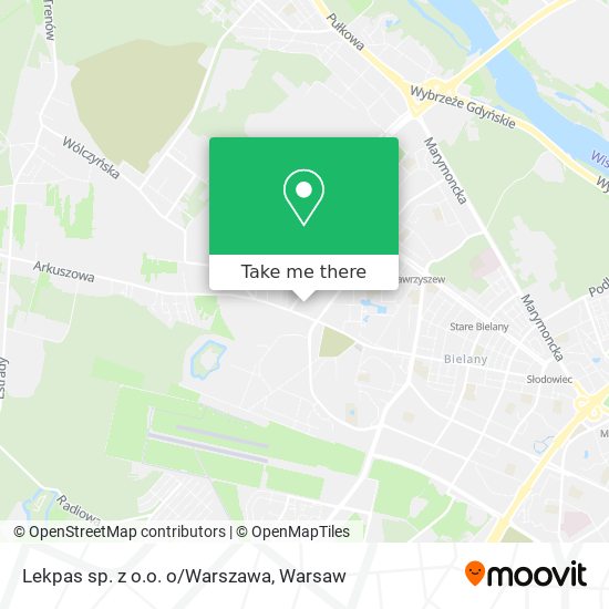 Lekpas sp. z o.o. o/Warszawa map