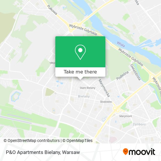 P&O Apartments Bielany map