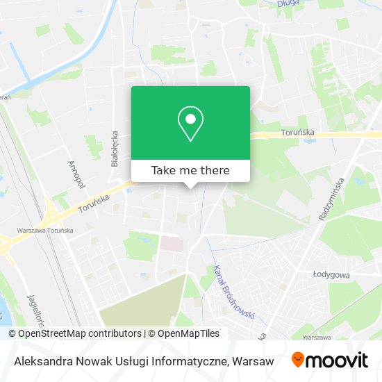 Aleksandra Nowak Usługi Informatyczne map