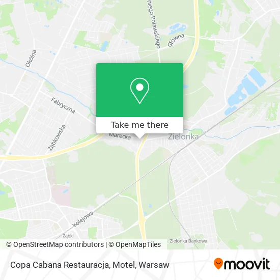 Copa Cabana Restauracja, Motel map