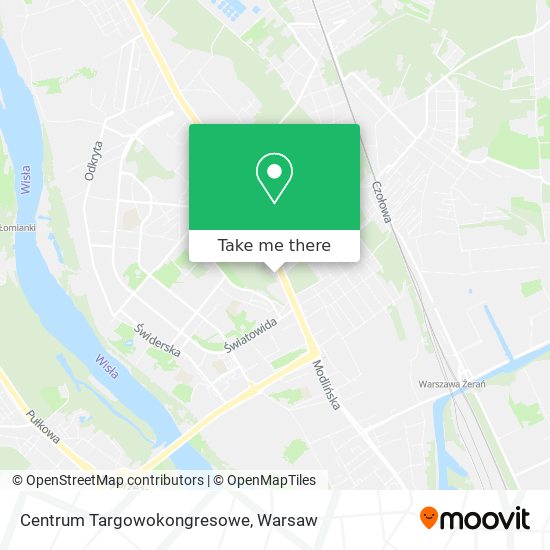 Centrum Targowokongresowe map