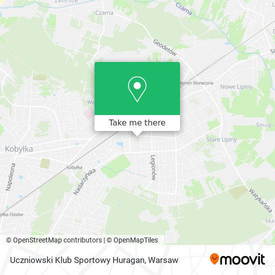 Uczniowski Klub Sportowy Huragan map