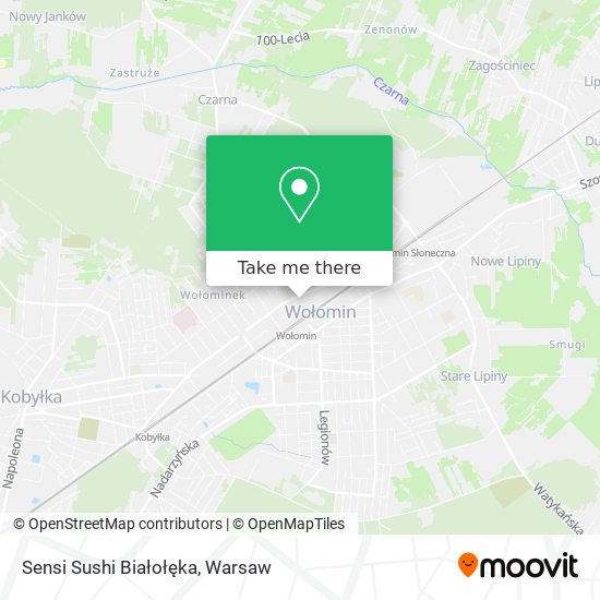 Sensi Sushi Białołęka map