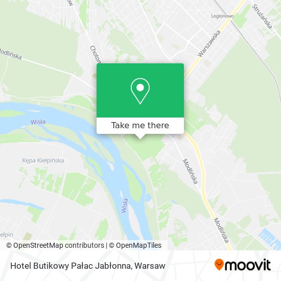 Hotel Butikowy Pałac Jabłonna map