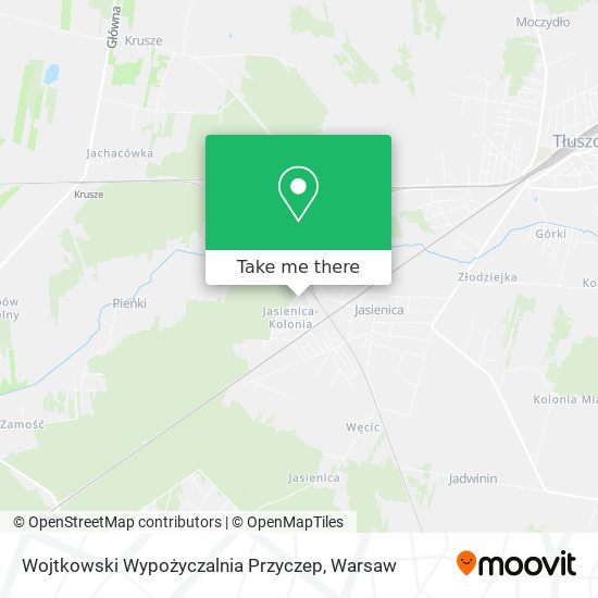 Wojtkowski Wypożyczalnia Przyczep map