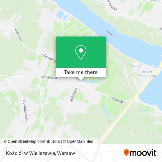 Kościół w Wieliszewie map