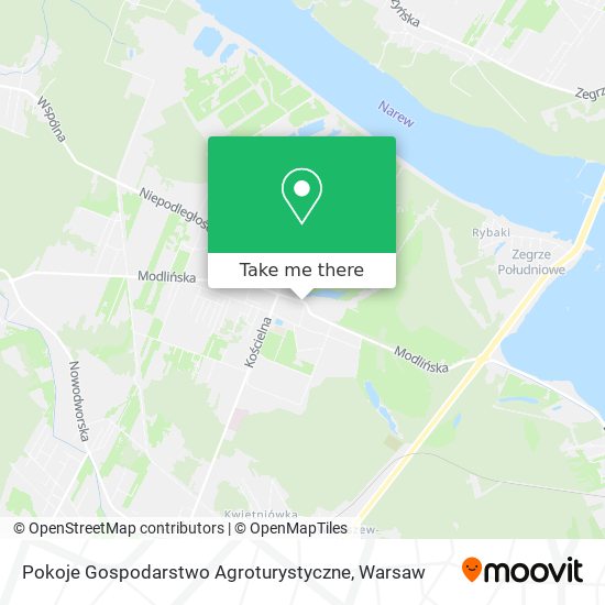 Карта Pokoje Gospodarstwo Agroturystyczne