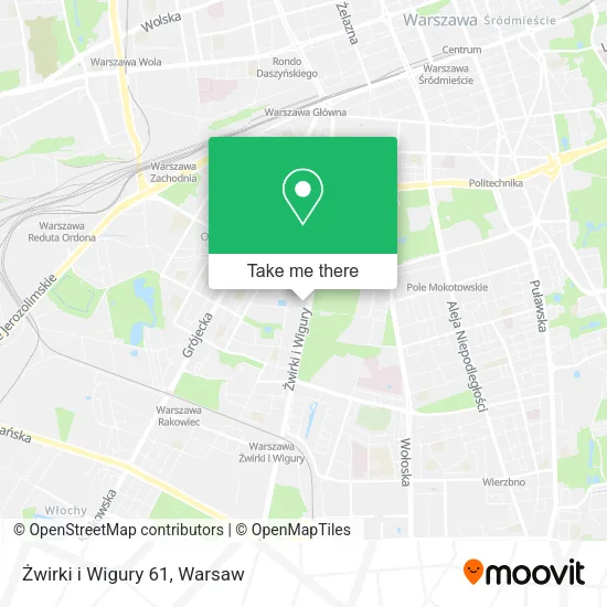 Карта Żwirki i Wigury 61