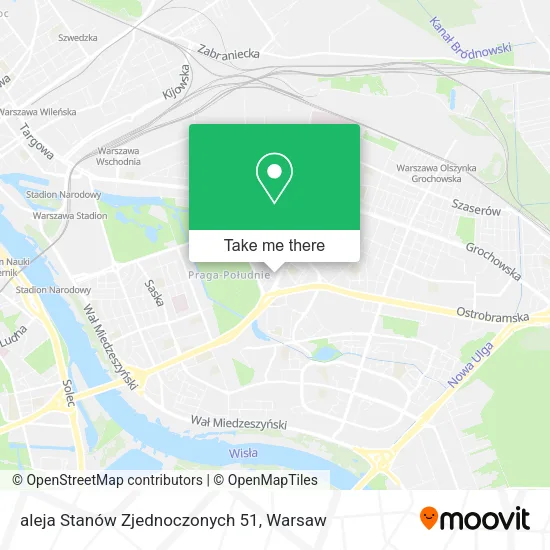 aleja Stanów Zjednoczonych 51 map