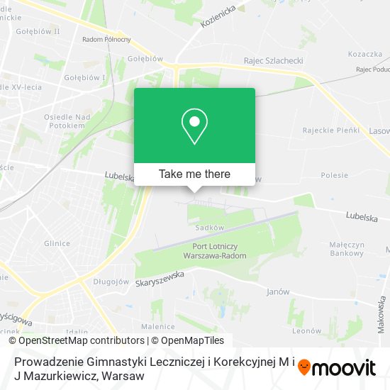 Prowadzenie Gimnastyki Leczniczej i Korekcyjnej M i J Mazurkiewicz map