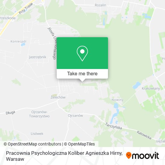 Pracownia Psychologiczna Koliber Agnieszka Hirny map