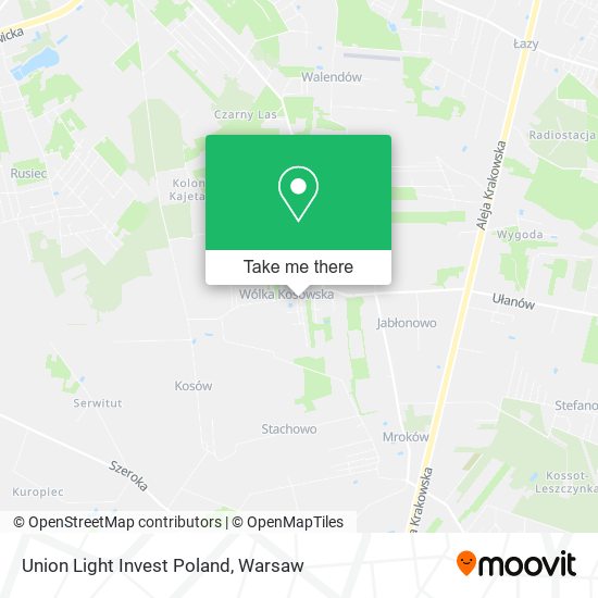 Карта Union Light Invest Poland