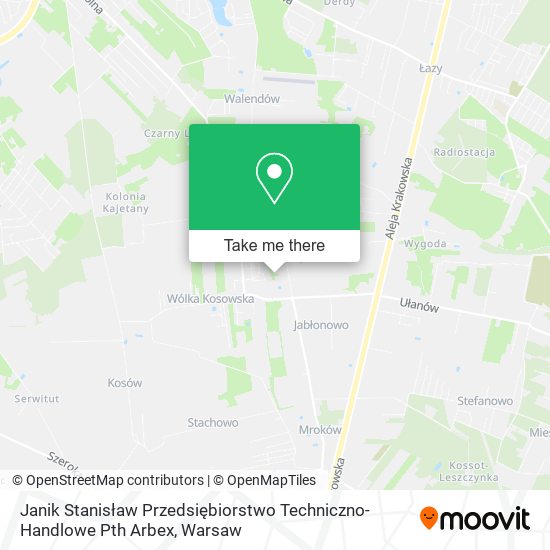 Janik Stanisław Przedsiębiorstwo Techniczno-Handlowe Pth Arbex map