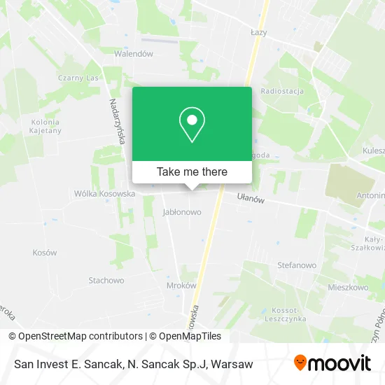 San Invest E. Sancak, N. Sancak Sp.J map