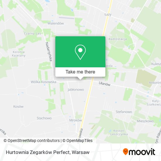 Hurtownia Zegarków Perfect map