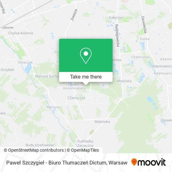 Paweł Szczygieł - Biuro Tłumaczeń Dictum map