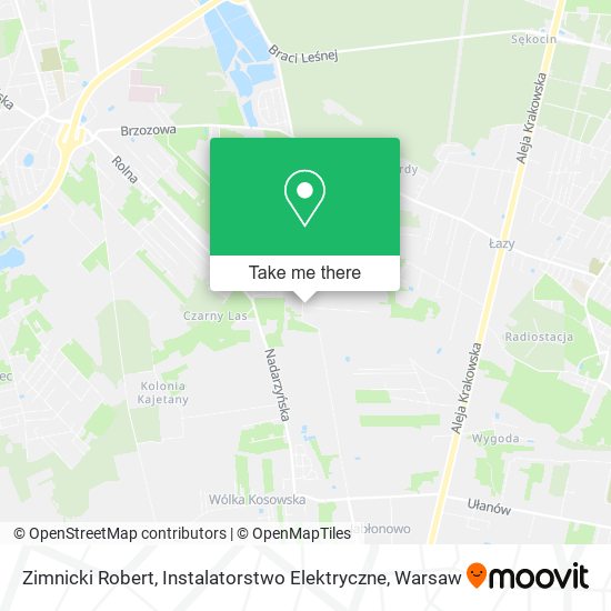 Zimnicki Robert, Instalatorstwo Elektryczne map