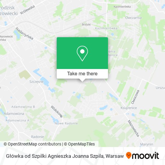 Główka od Szpilki Agnieszka Joanna Szpila map