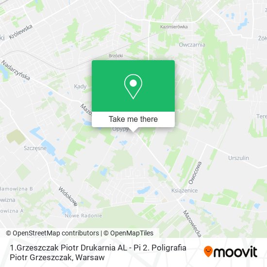 1.Grzeszczak Piotr Drukarnia AL - Pi 2. Poligrafia Piotr Grzeszczak map