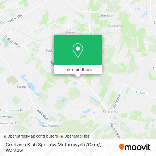 Grodziski Klub Sportów Motorowych /Gkm/ map