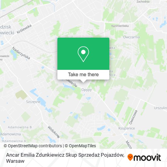 Ancar Emilia Zdunkiewicz Skup Sprzedaż Pojazdów map