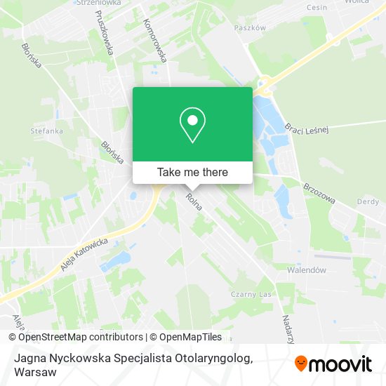 Jagna Nyckowska Specjalista Otolaryngolog map