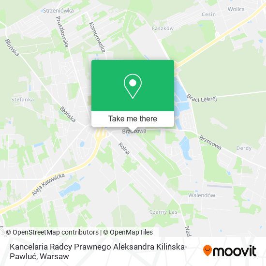 Kancelaria Radcy Prawnego Aleksandra Kilińska-Pawluć map