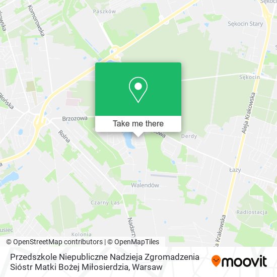 Przedszkole Niepubliczne Nadzieja Zgromadzenia Sióstr Matki Bożej Miłosierdzia map