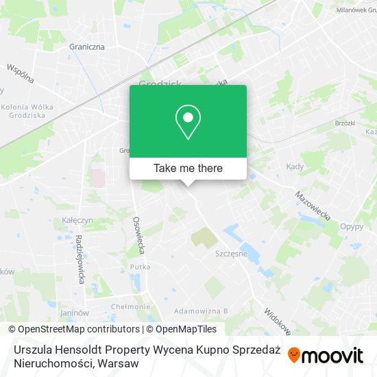 Urszula Hensoldt Property Wycena Kupno Sprzedaż Nieruchomości map