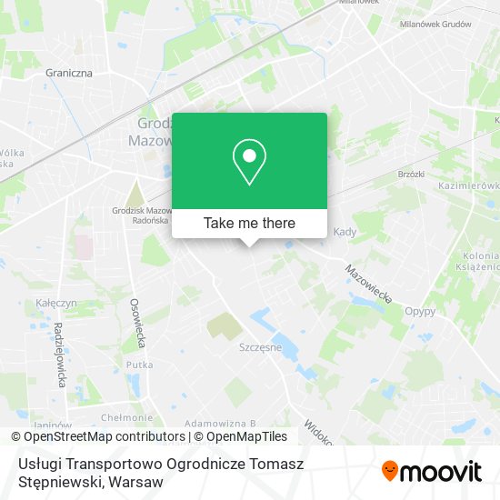 Usługi Transportowo Ogrodnicze Tomasz Stępniewski map