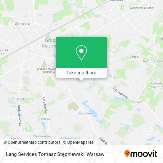 Lang Services Tomasz Stępniewski map