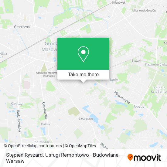 Stępień Ryszard. Usługi Remontowo - Budowlane map