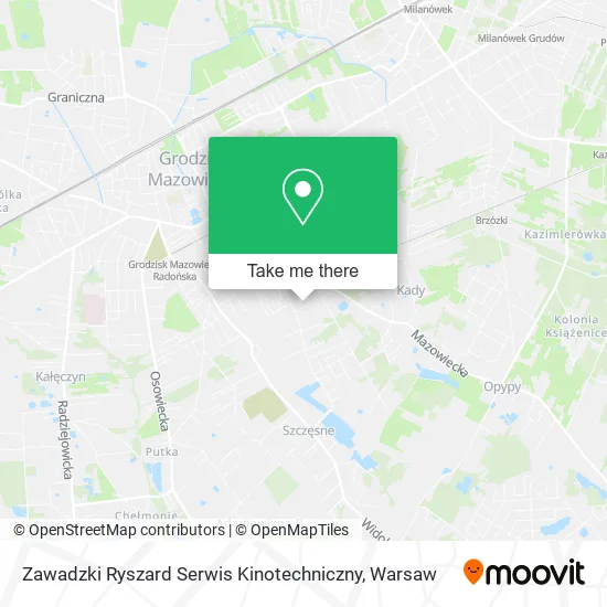 Карта Zawadzki Ryszard Serwis Kinotechniczny