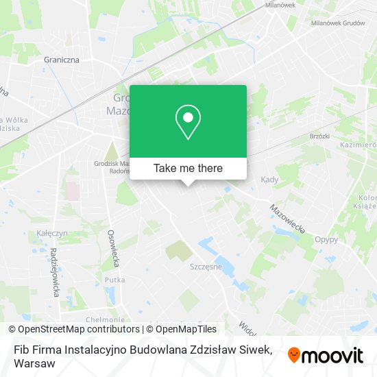 Fib Firma Instalacyjno Budowlana Zdzisław Siwek map