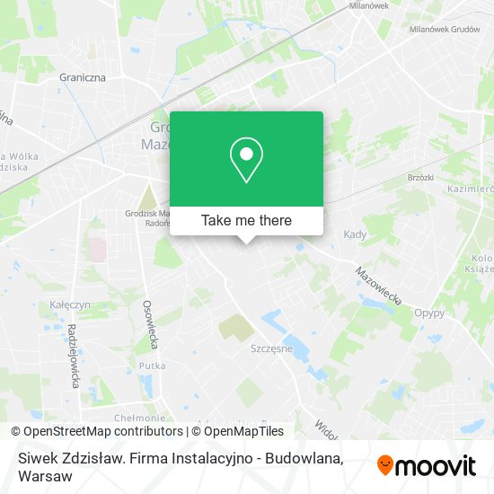 Siwek Zdzisław. Firma Instalacyjno - Budowlana map