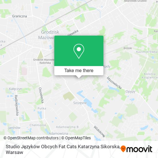 Studio Języków Obcych Fat Cats Katarzyna Sikorska map