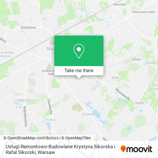 Usługi Remontowo-Budowlane Krystyna Sikorska i Rafał Sikorski map