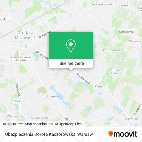 Ubezpieczenia Dorota Kaczorowska map