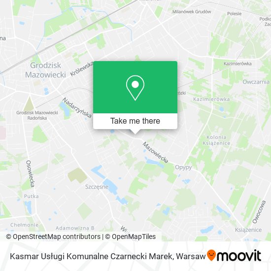 Kasmar Usługi Komunalne Czarnecki Marek map