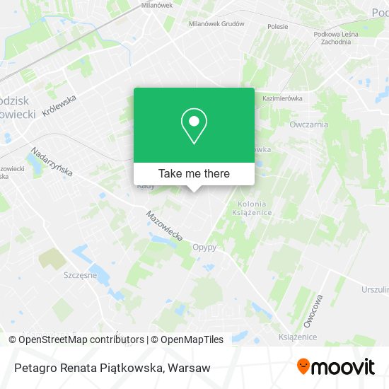 Petagro Renata Piątkowska map