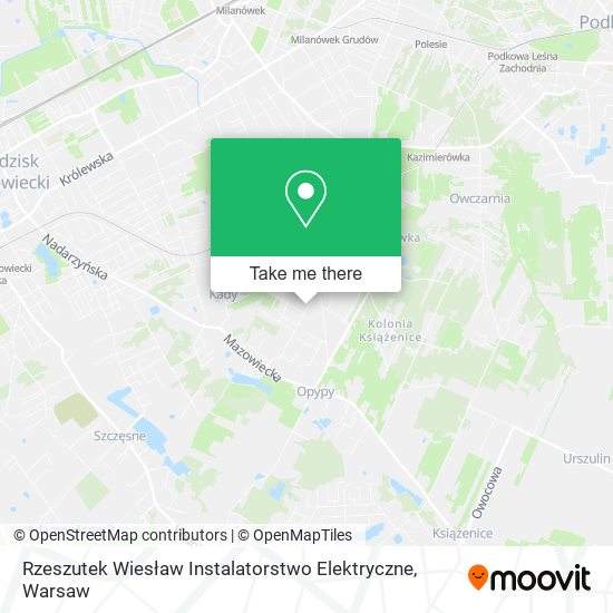 Rzeszutek Wiesław Instalatorstwo Elektryczne map