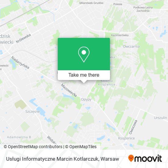 Usługi Informatyczne Marcin Kotlarczuk map