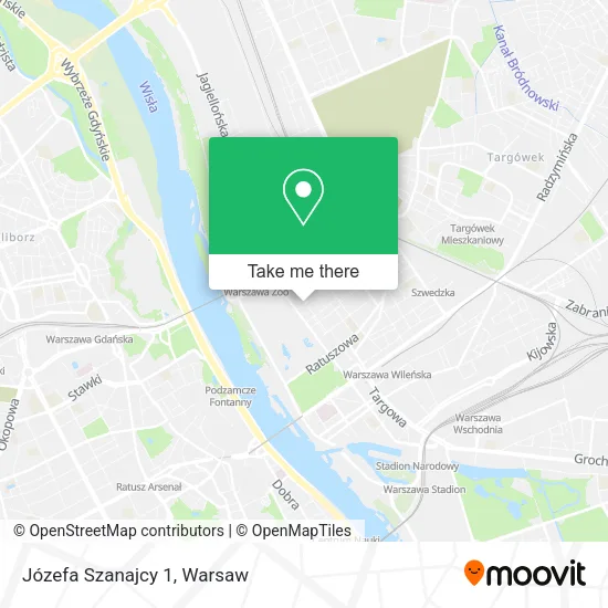 Józefa Szanajcy 1 map