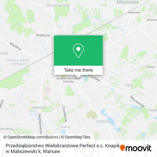 Przedsiębiorstwo Wielobranżowe Perfect s.c. Knapik w Maliszewski k map