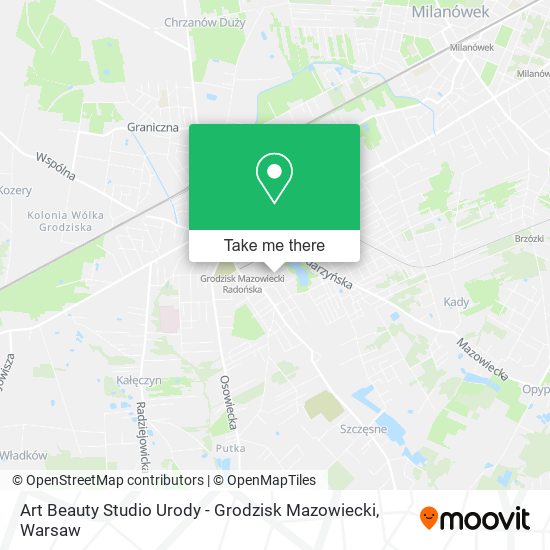 Art Beauty Studio Urody - Grodzisk Mazowiecki map