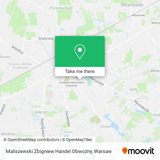 Maliszewski Zbigniew Handel Obwoźny map