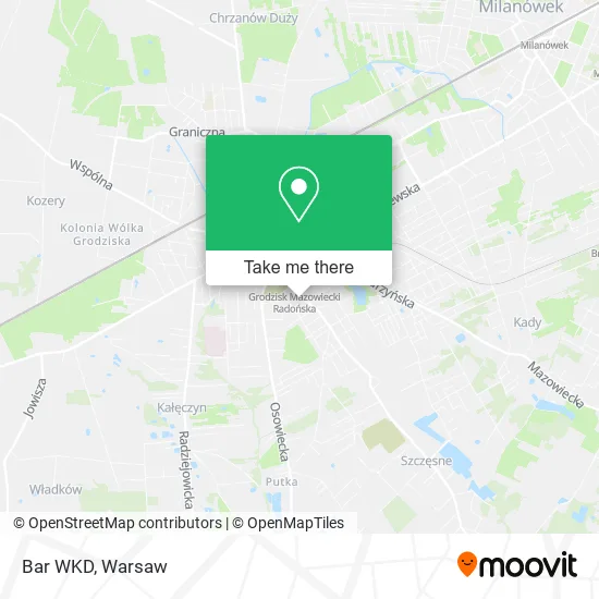 Bar WKD map