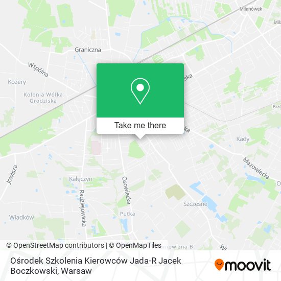 Ośrodek Szkolenia Kierowców Jada-R Jacek Boczkowski map